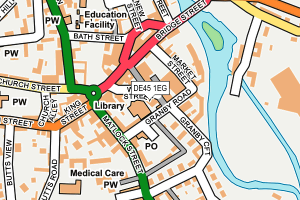 DE45 1EG map - OS OpenMap – Local (Ordnance Survey)