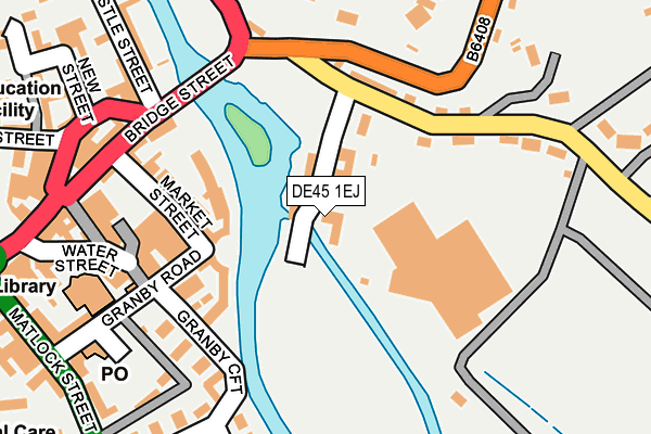 DE45 1EJ map - OS OpenMap – Local (Ordnance Survey)