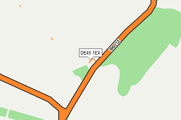 DE45 1EX map - OS OpenMap – Local (Ordnance Survey)
