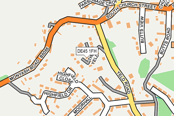 DE45 1FH map - OS OpenMap – Local (Ordnance Survey)