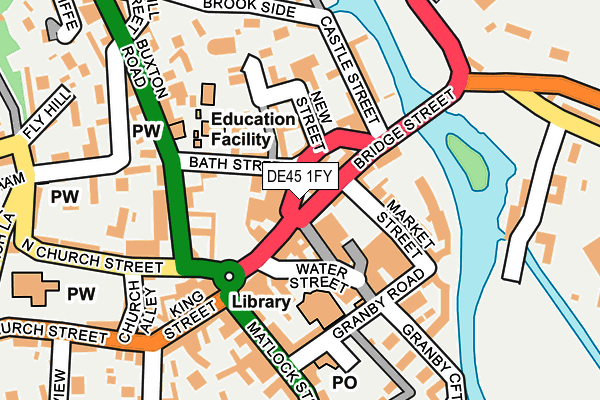 DE45 1FY map - OS OpenMap – Local (Ordnance Survey)