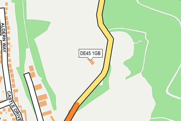 DE45 1GB map - OS OpenMap – Local (Ordnance Survey)