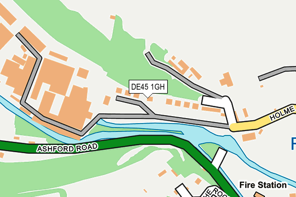 DE45 1GH map - OS OpenMap – Local (Ordnance Survey)