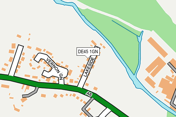 DE45 1GN map - OS OpenMap – Local (Ordnance Survey)