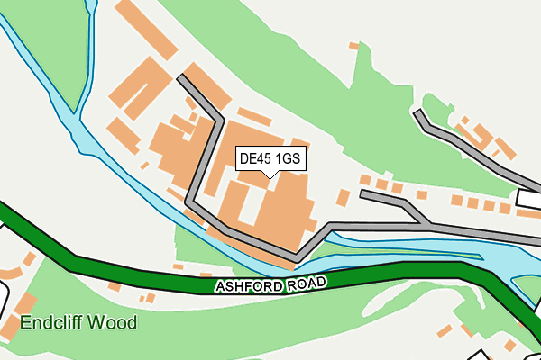 DE45 1GS map - OS OpenMap – Local (Ordnance Survey)