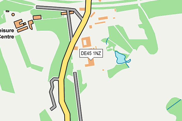 DE45 1NZ map - OS OpenMap – Local (Ordnance Survey)