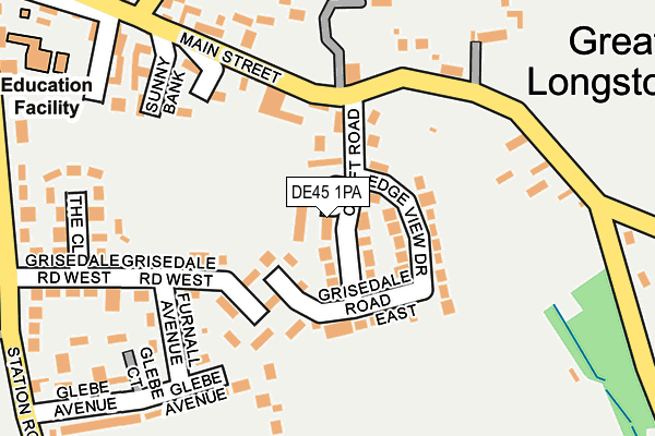 DE45 1PA map - OS OpenMap – Local (Ordnance Survey)