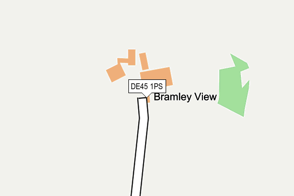 DE45 1PS map - OS OpenMap – Local (Ordnance Survey)