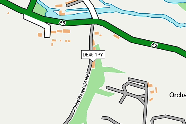 DE45 1PY map - OS OpenMap – Local (Ordnance Survey)