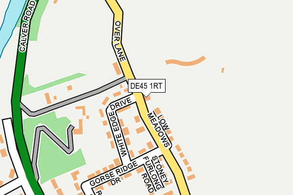 DE45 1RT map - OS OpenMap – Local (Ordnance Survey)