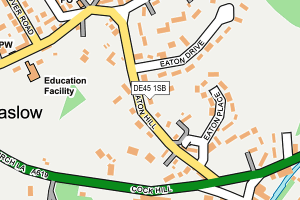 DE45 1SB map - OS OpenMap – Local (Ordnance Survey)