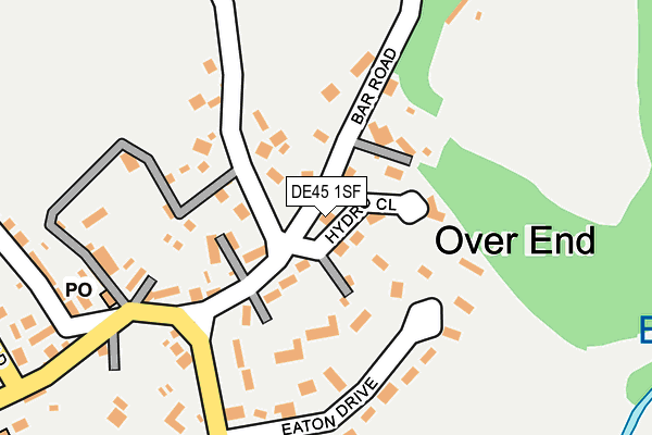 DE45 1SF map - OS OpenMap – Local (Ordnance Survey)