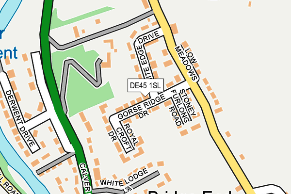 DE45 1SL map - OS OpenMap – Local (Ordnance Survey)