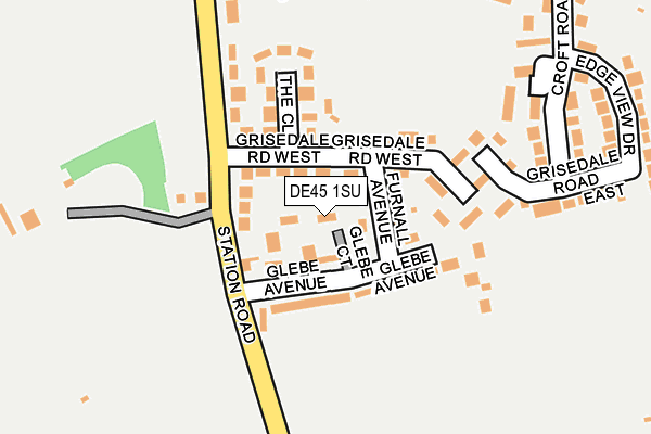 DE45 1SU map - OS OpenMap – Local (Ordnance Survey)