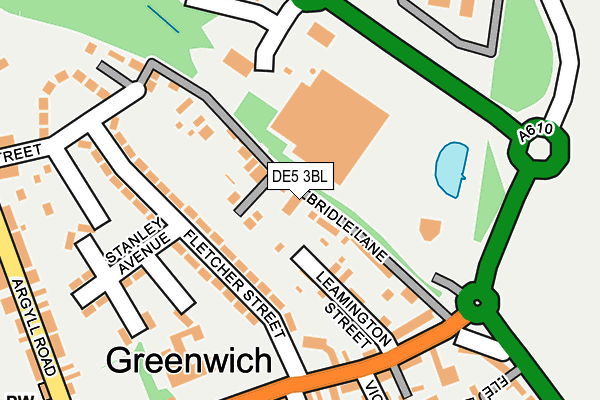 DE5 3BL map - OS OpenMap – Local (Ordnance Survey)