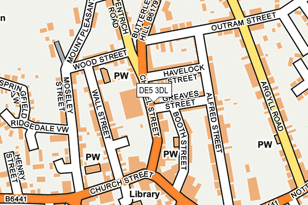 DE5 3DL map - OS OpenMap – Local (Ordnance Survey)