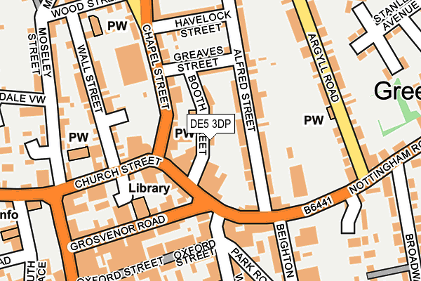 DE5 3DP map - OS OpenMap – Local (Ordnance Survey)