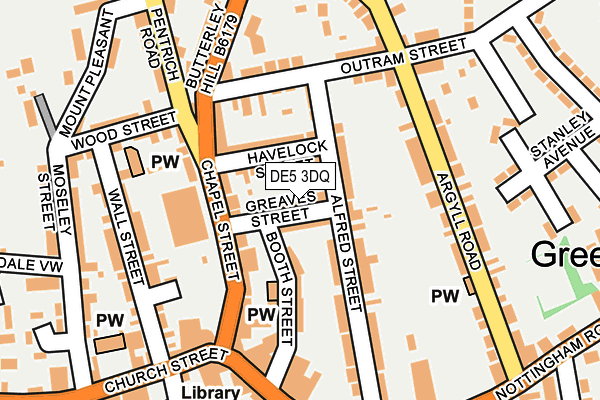 DE5 3DQ map - OS OpenMap – Local (Ordnance Survey)