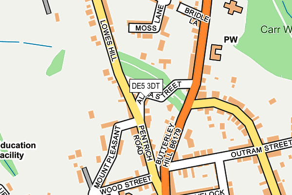 DE5 3DT map - OS OpenMap – Local (Ordnance Survey)