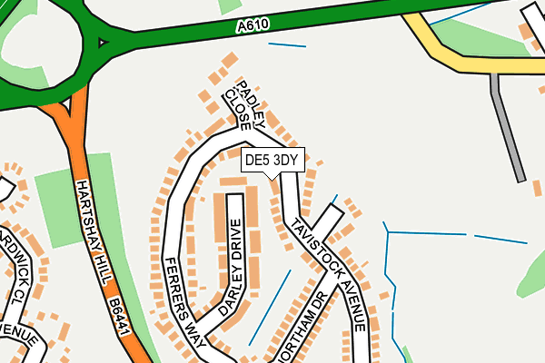 DE5 3DY map - OS OpenMap – Local (Ordnance Survey)