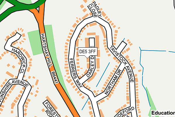 DE5 3FF map - OS OpenMap – Local (Ordnance Survey)