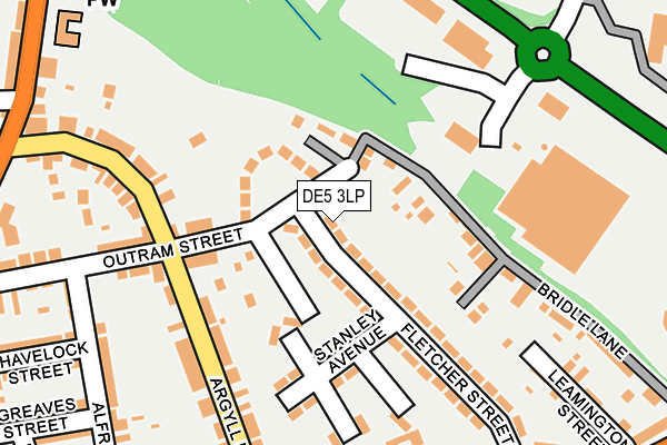 DE5 3LP map - OS OpenMap – Local (Ordnance Survey)