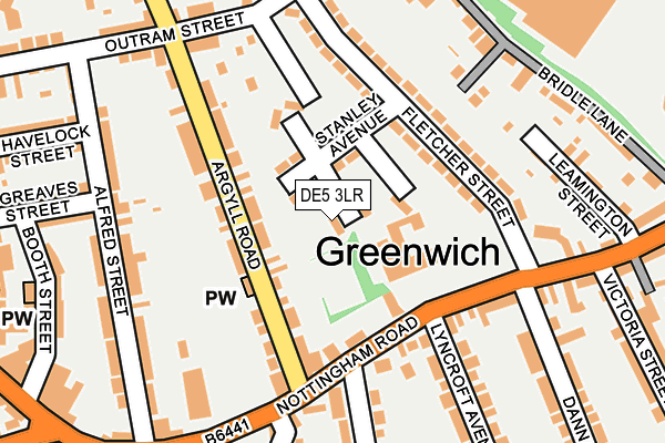 DE5 3LR map - OS OpenMap – Local (Ordnance Survey)