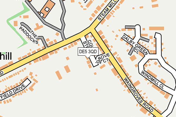 DE5 3QD map - OS OpenMap – Local (Ordnance Survey)