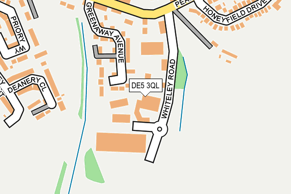 DE5 3QL map - OS OpenMap – Local (Ordnance Survey)