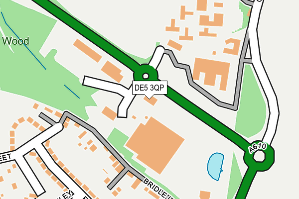 DE5 3QP map - OS OpenMap – Local (Ordnance Survey)