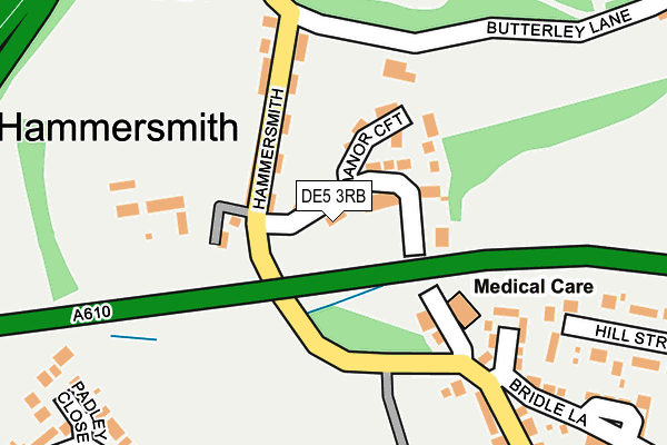 DE5 3RB map - OS OpenMap – Local (Ordnance Survey)