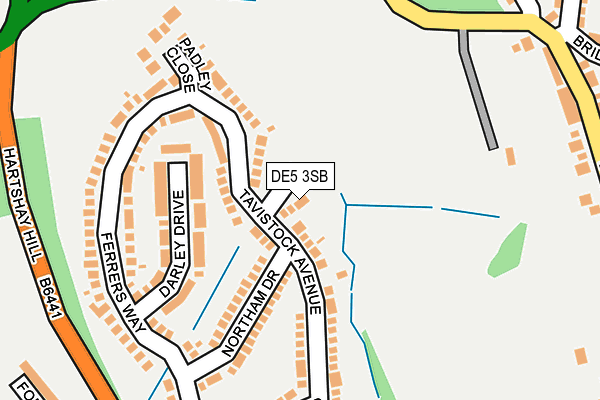 DE5 3SB map - OS OpenMap – Local (Ordnance Survey)