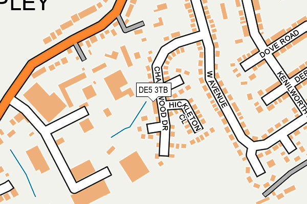 DE5 3TB map - OS OpenMap – Local (Ordnance Survey)