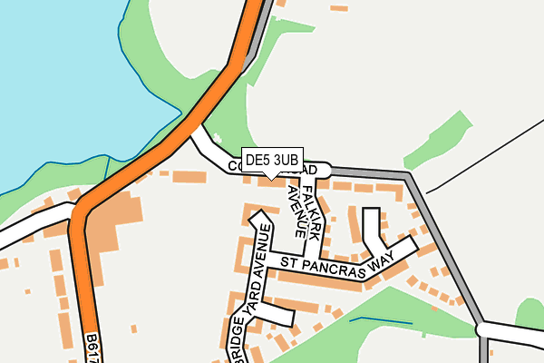 DE5 3UB map - OS OpenMap – Local (Ordnance Survey)