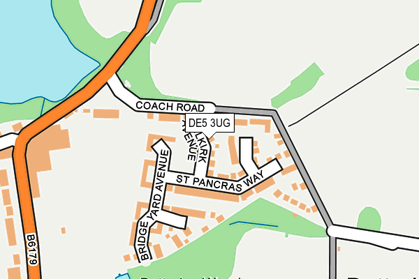 DE5 3UG map - OS OpenMap – Local (Ordnance Survey)