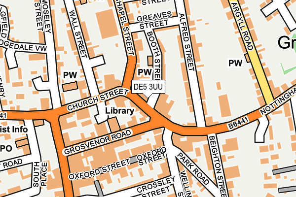 DE5 3UU map - OS OpenMap – Local (Ordnance Survey)