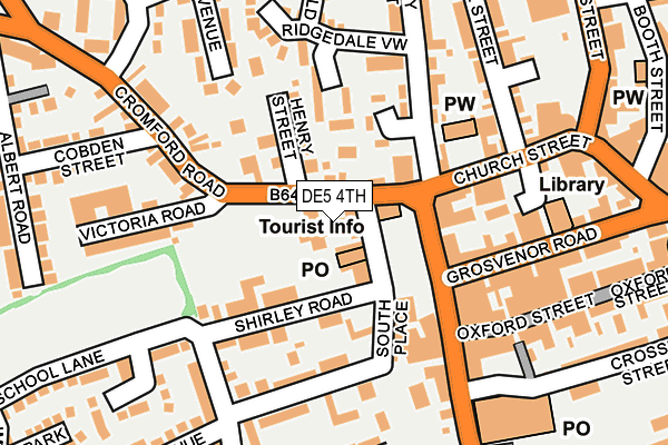DE5 4TH map - OS OpenMap – Local (Ordnance Survey)