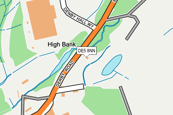 DE5 8NN map - OS OpenMap – Local (Ordnance Survey)