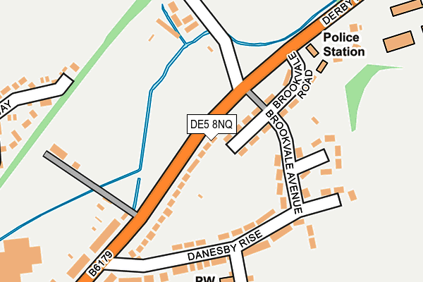 DE5 8NQ map - OS OpenMap – Local (Ordnance Survey)