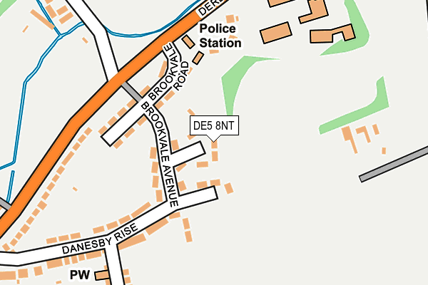 DE5 8NT map - OS OpenMap – Local (Ordnance Survey)