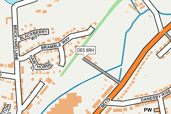 DE5 8RH map - OS OpenMap – Local (Ordnance Survey)