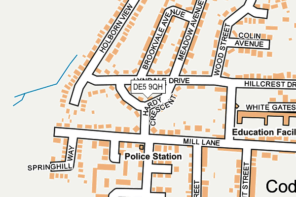 DE5 9QH map - OS OpenMap – Local (Ordnance Survey)