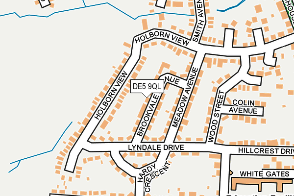 DE5 9QL map - OS OpenMap – Local (Ordnance Survey)