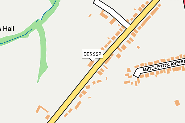 DE5 9SP map - OS OpenMap – Local (Ordnance Survey)