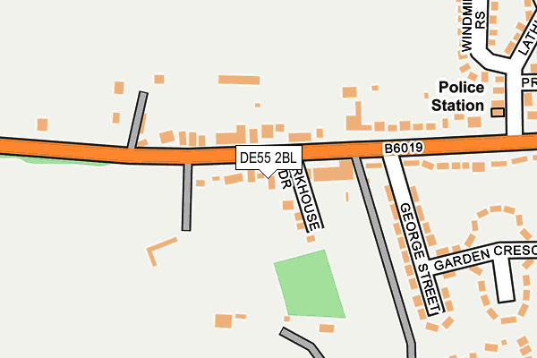 DE55 2BL map - OS OpenMap – Local (Ordnance Survey)