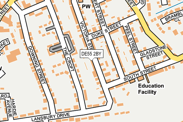 DE55 2BY map - OS OpenMap – Local (Ordnance Survey)