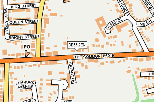 DE55 2EN map - OS OpenMap – Local (Ordnance Survey)