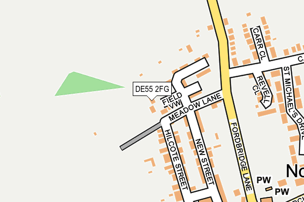 DE55 2FG map - OS OpenMap – Local (Ordnance Survey)