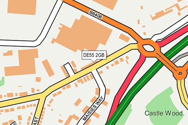 DE55 2GB map - OS OpenMap – Local (Ordnance Survey)