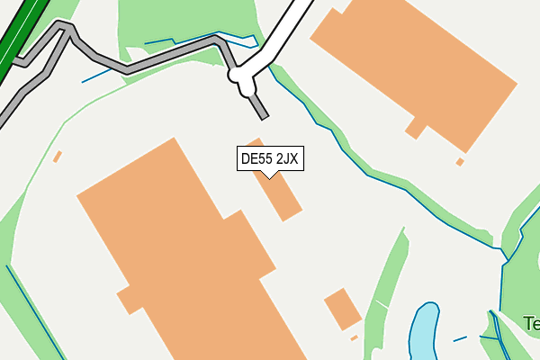 DE55 2JX map - OS OpenMap – Local (Ordnance Survey)